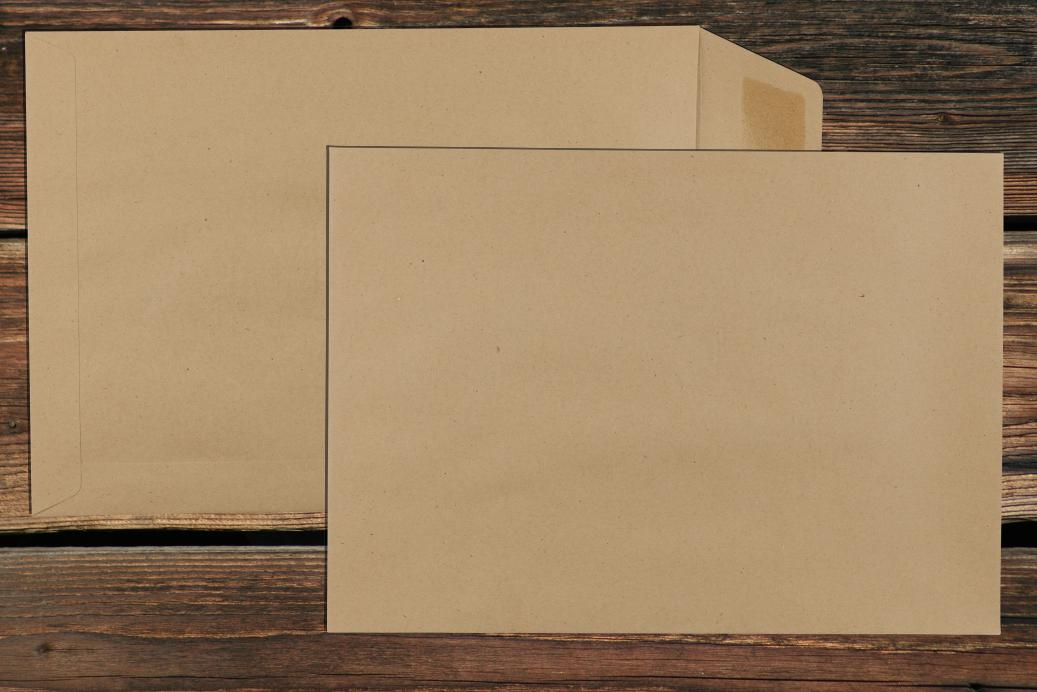 Versandtaschen E5 200x280 mm Nassklebend Braun 90 g/qm